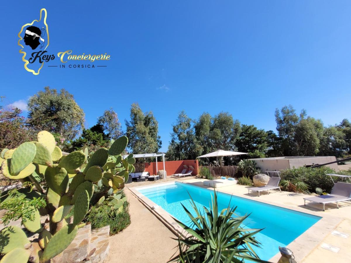 Casa Salya 8 Pers Piscine Privee Chauffee San Cipriano Villa Lecci Bagian luar foto